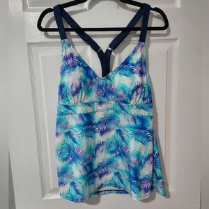 NWT Heat Swimwear Seaside Chic Racerback Tankini in Size 18W
